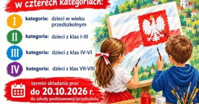 Konkurs plastyczny o niepodległości dla dzieci i młodzieży